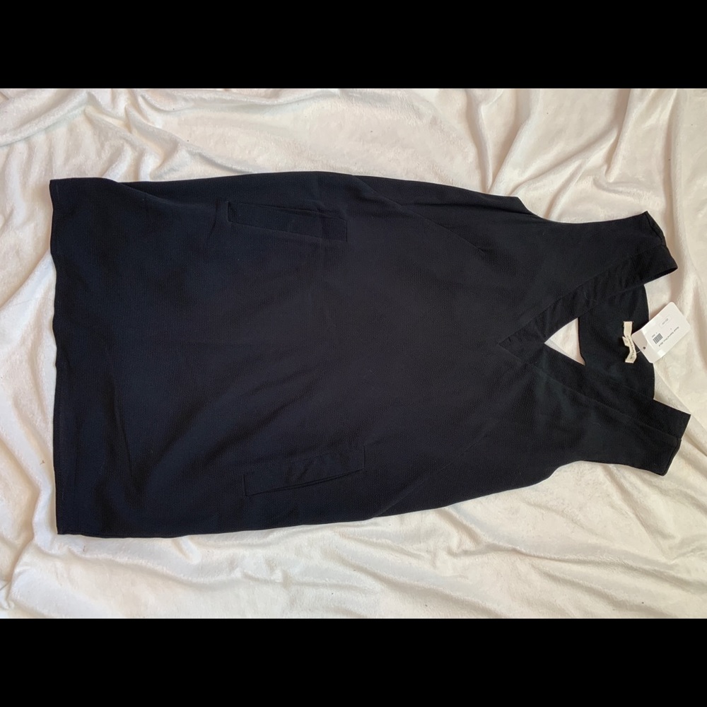 Tuxedo inspired black dress